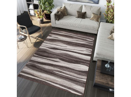 Kusový koberec SARI Ripple - hnedý