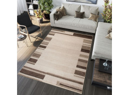 Kusový koberec SARI Frame - béžový