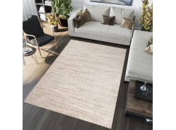 Kusový koberec SARI Mono - krémový/hnedý