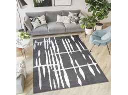 Kusový koberec TAPIS Flick - tmavo šedý