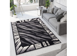 Kusový koberec TAPIS Safari - čierny/sivý
