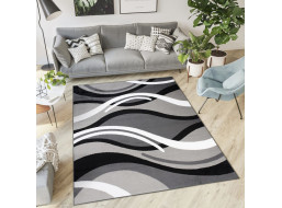 Kusový koberec TAPIS Vlny - tmavo šedý/sivý