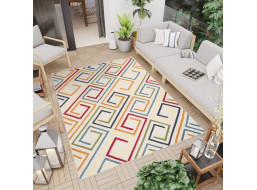 Kusový koberec AVENTURA Greek - krémový/červený/modrý