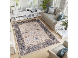 Kusový koberec COLORADO Flora - svetlo béžový