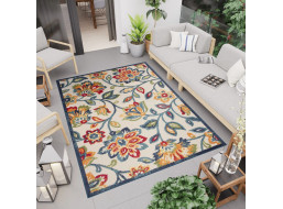 Kusový koberec AVENTURA Blossom - biely