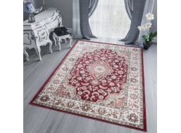 Kusový koberec DUBAI gro - červený/biely