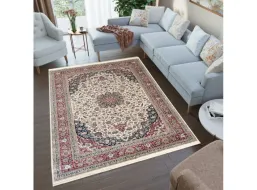 Kusový koberec ISFAHAN Baba - krémový/červený