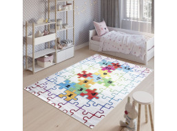 Detský koberec EMMA - Skákací panák - Puzzle