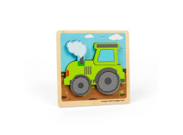 Bigjigs Toys Vkladacie puzzle Traktor
