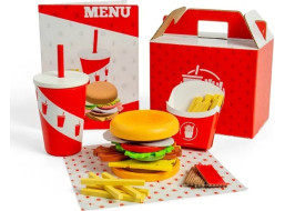 Bigjigs Toys Sada Burger a hranolky