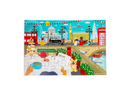 Bigjigs Toys Drevené podlahové puzzle Londýn
