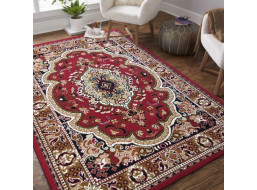 Kusový koberec ALPHA Dubai - hnedý/červený