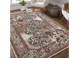 Kusový koberec ALPHA Garden - hnedý