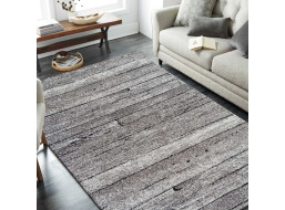 Kusový koberec PANNE floor - odtiene šedej