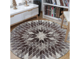 Kusový koberec PANNE mandala circle - odtiene béžovej