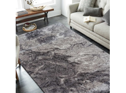 Kusový koberec PANNE mramor - odtiene šedej