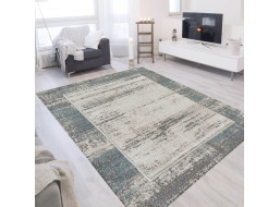 Kusový koberec ROXANNE Frame - šedý/krémový