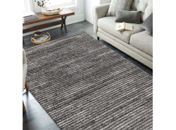 Kusový koberec PANNE stripes - odtiene šedej a hnedej