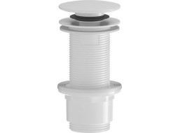 Sapho Umývadlová výpusť 5/4“, click-clack, veľká zátka, 10-80mm, ABS/biela CV1132W