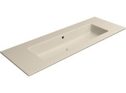 GSI PURA keramické umývadlo Slim 122x46cm, bez otvoru, creta mat 8887008