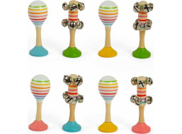 Bigjigs Toys Sada Rumba gule a rolničky