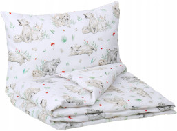 Detské bavlnené obliečky do postieľky 120x90 cm BABYMAM PREMIUM - Môj les
