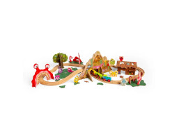 Bigjigs Rail Drevená vláčikodráha Príšerky