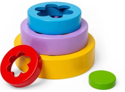 Bigjigs Toys Skladacia kvetinová veža