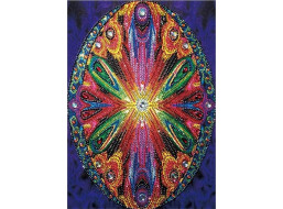 NORIMPEX Diamantové maľovanie 7D Mandalový ovál 30x40cm