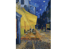 TREFL Puzzle Art Collection: Terasa kaviarne v noci 1000 dielikov