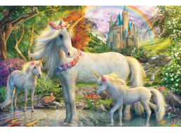 SCHMIDT Puzzle Jednorožec s mláďatami 200 dielikov