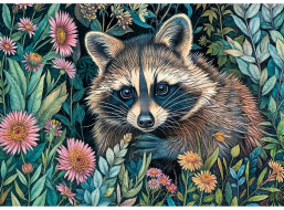 CHERRY PAZZI Puzzle Mýval v kvetoch 1000 dielikov