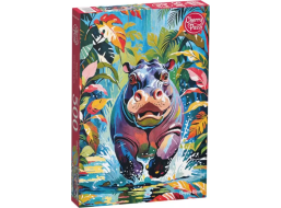 CHERRY PAZZI Puzzle Šťastný hroch 500 dielikov