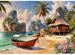 CHERRY PAZZI Puzzle Thajský raj 1000 dielikov