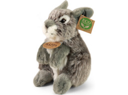Rappa Plyšový zajac šedý sediaci 20 cm ECO-FRIENDLY