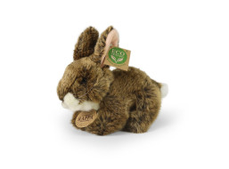 Rappa Plyšový králik hnedý ležiaci 17 cm ECO-FRIENDLY
