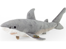 Rappa Plyšový žralok biely 51 cm ECO-FRIENDLY