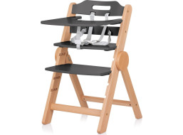 CHIPOLINO Drevená jedálenská stolička Cacao 2v1 Graphite Wood