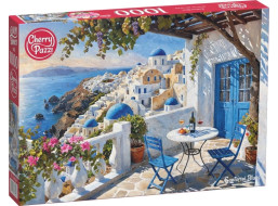 CHERRY PAZZI Puzzle Santorinské Blues 1000 dielikov