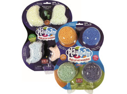 Guľôčková modelína PlayFoam: Sada 1+1 (4 farebné+4 svietiace)