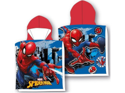 Detská bavlnená osuška s kapucňou SPIDER-MAN 55x110 cm