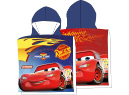 Detská bavlnená osuška s kapucňou CARS 55x110 cm