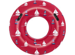 BESTWAY Nafukovací kruh s madlami 119cm červený