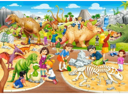 CASTORLAND Puzzle Dinosaurie park 70 dielikov
