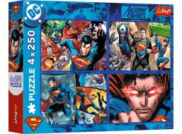 TREFL Puzzle Odvaha Supermana 4x250 dielikov