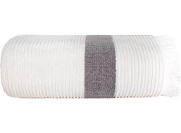 Bavlnený uterák so strapcami FALA - 70x140 cm - 500g/m2 - ecru