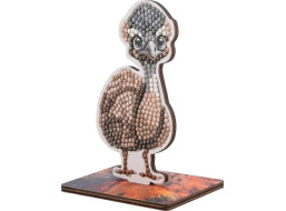 CRYSTAL ART Diamantové maľovanie Na zemi: Emu