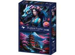 BLUEBIRD Puzzle Duch Japonska 2x500 dielikov
