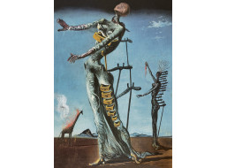BLUEBIRD Puzzle Salvador Dalí - Horiaca žirafa 1000 dielikov