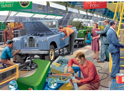 FALCON Puzzle Továreň na výrobu automobilov 1000 dielikov